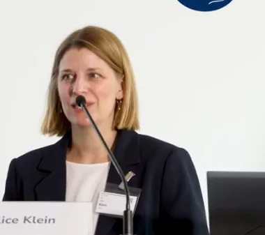 Dr. Alice Klein bei Fachvortrag