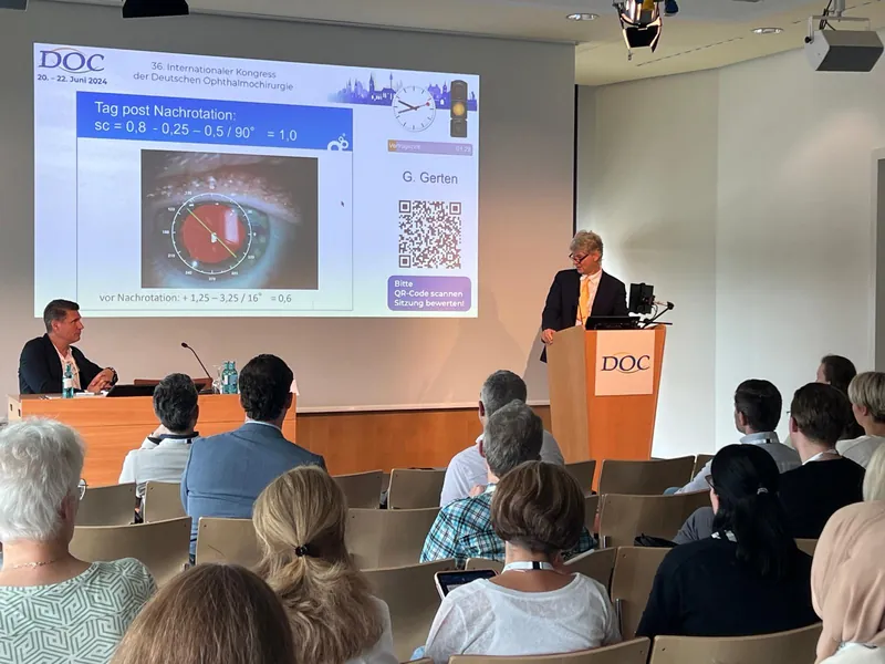 Dr. Georg Gerten als Referent auf dem DOC-Kongress